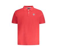 North Sails Red Cotton Men Polo Shirt - 3XL