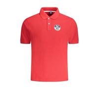 North Sails Red Cotton Men Polo Shirt - 3XL