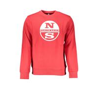 North Sails Red Cotton Men Sweatshirt - L
