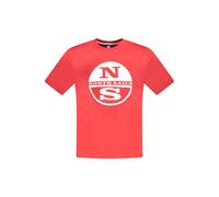 North Sails Red Cotton Men T-Shirt - 3XL