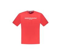 North Sails Red Cotton Men T-Shirt - S