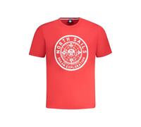 North Sails Red Cotton Men T-Shirt - S