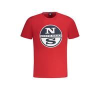 North Sails Red Cotton Men T-Shirt - XL