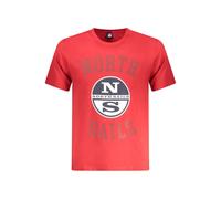 North Sails Red Cotton Men T-Shirt - XL