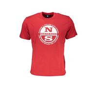 North Sails Red Cotton T-Shirt - L