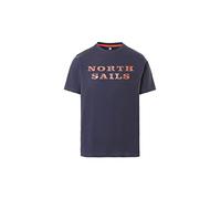 NORTH SAILS S/S T-Shirt W/Graphic Uomo (M, Navy Blue)