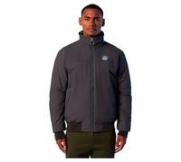 NORTH SAILS Sailor Uomo Giacca in Nylon Riciclato - vestibilità Slim e Fissaggio con Cerniera (S, Asphalt)