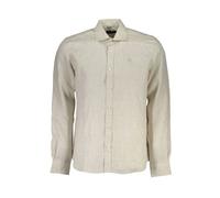 North Sails, ,Shirts ,Uomo ,Beige ,L Camicia Uomo in Lino Beige