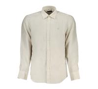 North Sails, ,Shirts ,Uomo ,Beige ,M Camicia Beige a Maniche Lunghe con Collo all'Italiana