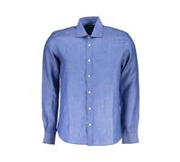 North Sails, ,Shirts ,Uomo ,Blu ,M Camicia di Lino