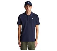 North Sails SS Polo W/Logo, Navy Blue, Small Uomo