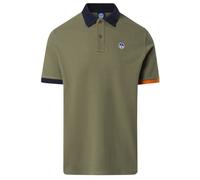 North Sails SS Polo W/Logo - polo - uomo L Green man Cotone Organico/Biologico