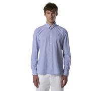 North Sails Striped Seersucker Shirt M - camicia a maniche lunghe - uomo White/Blue 3XL