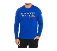 North Sails, ,Sweatshirts & Hoodies ,Uomo ,Blu ,M Felpa Girocollo a Costine