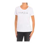 North Sails - T-shirt a manica corta con scollo a costine - - Tops - Donna - Bianco - S