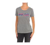 North Sails - T-shirt a manica corta con scollo a costine - - Tops - Donna - Grigio - M
