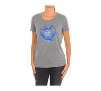 North Sails - T-shirt a Maniche Corte con Collo a Costine - - Tops - Donna - Grigio - M