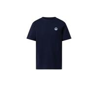NORTH SAILS T-Shirt Bambino in Jersey di Cotone Bio con Patch sul Petto