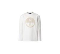 NORTH SAILS T-SHIRT MANICHE LUNGHE BAMBINO BIANCO TAGLIA = 10A
