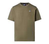 North Sails SS W/Logo - T-shirt - uomo M Green man Cotone Organico/Biologico