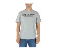 North Sails - T-shirt Gialla Manica Corta Collo Rotondo - - Tops - Uomo - Grigio - M