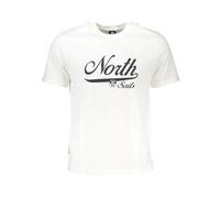 North Sails - T-shirt in cotone a maniche corte con stampa - - Tops - Uomo - Bianco - M