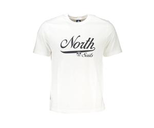 North Sails - T-shirt in cotone a maniche corte con stampa - - Tops - Uomo - Bianco - M