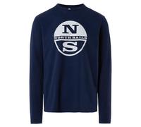 NORTH SAILS T-Shirt Manica Lunga con Grafica 692904 Blu Scuro Blu