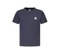 NORTH SAILS T-Shirt Bambino in Jersey di Cotone Organico con Patch sul Petto