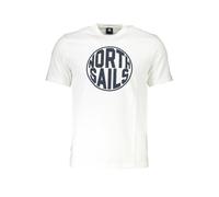 North Sails - Stampa Logo Magliette Cotone Manica Corta - - Tops - Uomo - Bianco - 2XL