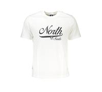 North Sails - T-shirt in cotone a maniche corte con stampa - - Tops - Uomo - Bianco - M