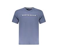 North Sails - T-shirt Uomo in Cotone Blu con Stampa Audace - - Tops - Uomo - Blu - 2XL
