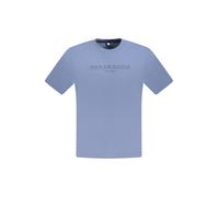 North Sails, ,Tops ,Uomo ,Blu ,S T-shirt Uomo in Cotone Blu con Stampa Logo