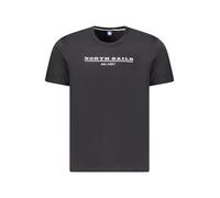 North Sails - Cotton T-Shirt - - Tops - Uomo - Nero - XL