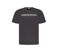 North Sails - Magliette in Cotone Nera con Girocollo - - Tops - Uomo - Nero - XL