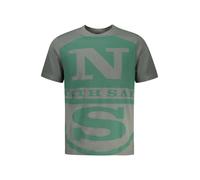 North Sails - T-shirt a Maniche Corte - - Tops - Uomo - Verde - 3XL