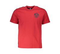 North Sails - T-shirt rosso con stampa logo - - Tops - Uomo - Rosso - XL