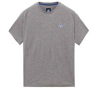 North Sails T-Shirt S/S W/Logo Maglietta a Maniche Corte, Grigio (Medium Grey Melange), XL Uomo