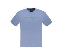 North Sails - T-shirt Uomo in Cotone Blu con Stampa Logo - - Tops - Uomo - Blu - 2XL