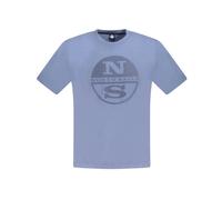 North Sails - T-shirt Uomo in Cotone Blu - -Tops -Uomo -Blu -S