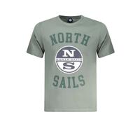 North Sails - T-shirt Uomo in Cotone Verde Spirito Nautico - - Tops - Uomo - Verde - L