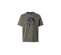 NORTH SAILS T-Shirt Uomo in Jersey di Cotone Organico con Maxi Logo