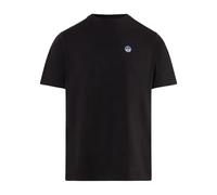 NORTH SAILS Uomo Maglietta in Jersey di Cotone con Maniche Corte - vestibilità Regular (3XL, Nero)