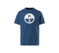 North Sails - Basic Big Logo T-shirt - - Tops - Uomo - Grigio - 2XL