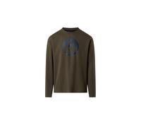NORTH SAILS T-Shirt Uomo ML in Jersey di Cotone Bio con Maxi Stampa