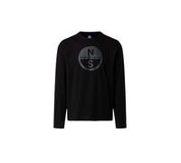 NORTH SAILS T-Shirt Uomo ML in Jersey di Cotone Bio con Maxi Stampa
