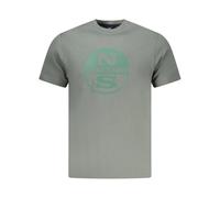 North Sails - T-shirt Verde in Cotone - - Tops - Uomo - Verde - 2XL