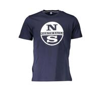North Sails, ,Tops ,Uomo ,Blu ,2XL T-shirt in Cotone con Essenza Nautica