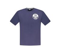 North Sails, ,Tops ,Uomo ,Blu ,2XL T-shirt in cotone blu