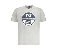 North Sails, ,Tops ,Uomo ,Grigio ,S T-Shirt Girocollo in Cotone